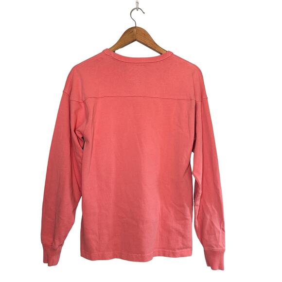 Stussy Athletics Vintage Crown Logo Boxy Oversized Sweatshirt Coral White Small - Picture 2 of 16